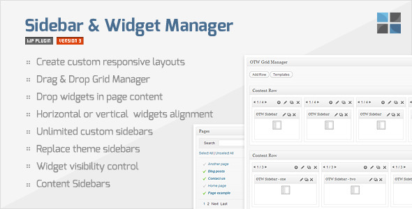 【WordPress 外掛程式】Sidebar & Widget Manager